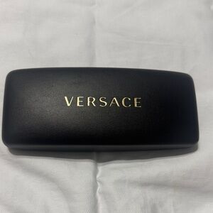 BRAND NEW Versace Black and Gold Eyeglass Case